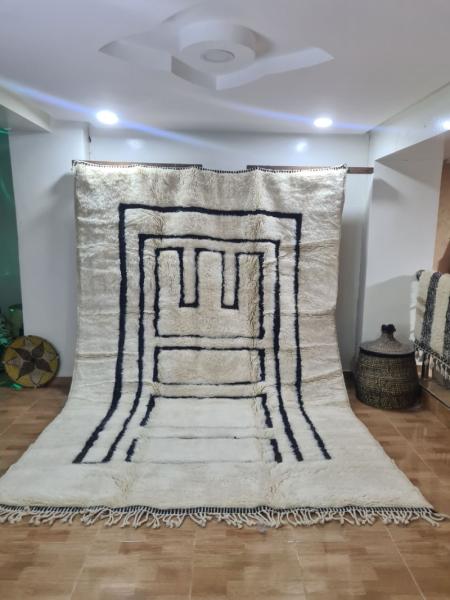 White Maraz Marokkaans handgemaakt tapijt